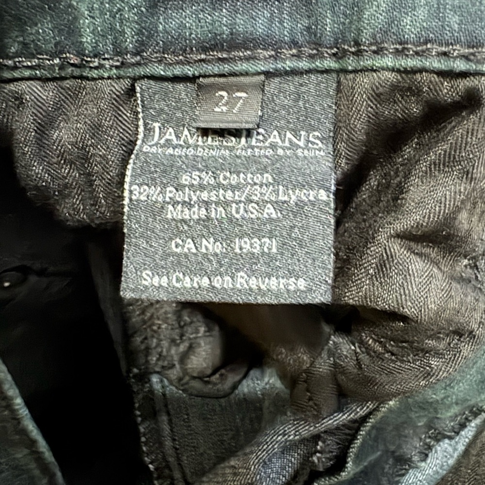 James Jeans Twiggy In Black Cat Skinny Jean Dry Aged Denim Women’s Size 27 - Picture 4 of 9